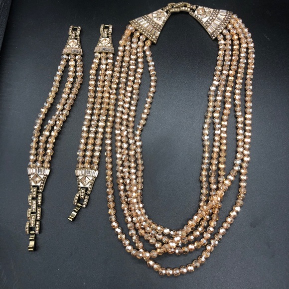 Heidi Daus 3 pc set 🆕 “Deco Master Clasp” Swarovski Crystals Necklace/Bracelets - Picture 6 of 16